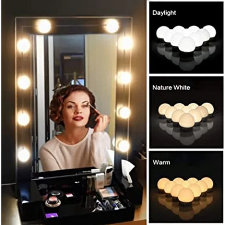 Vanity Mirror Light LED Bulbs for Makeup Mirror Stand (10 Bulbs) price in Pakistan
