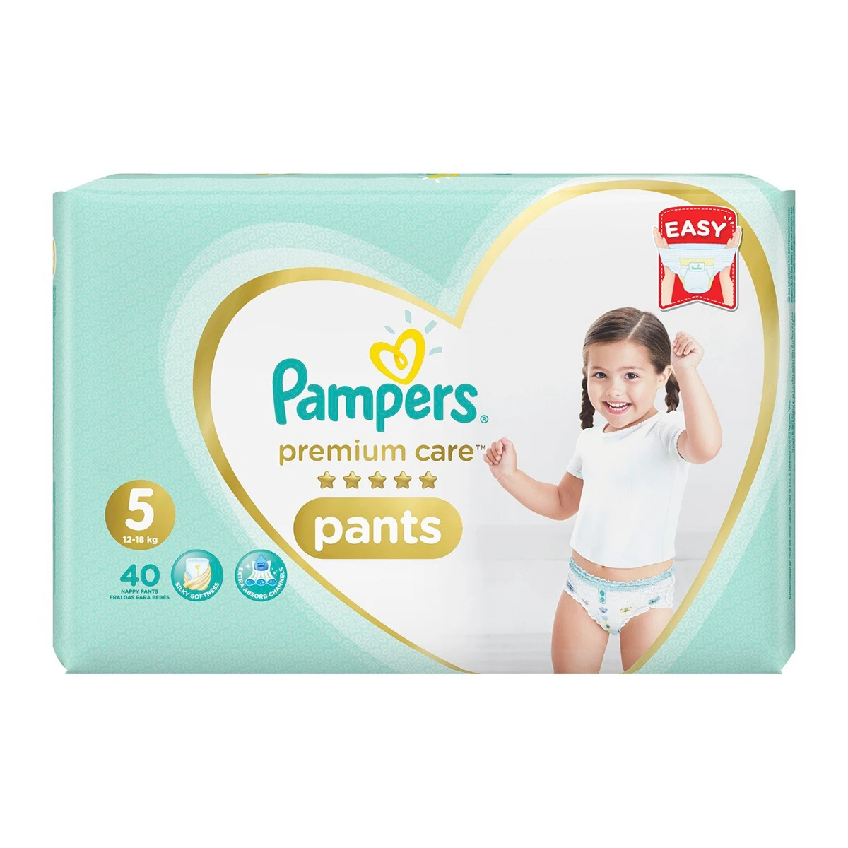 Pampers Premium Care Pants Diapers (Size-5 X Large, 40Pcs) price in Pakistan