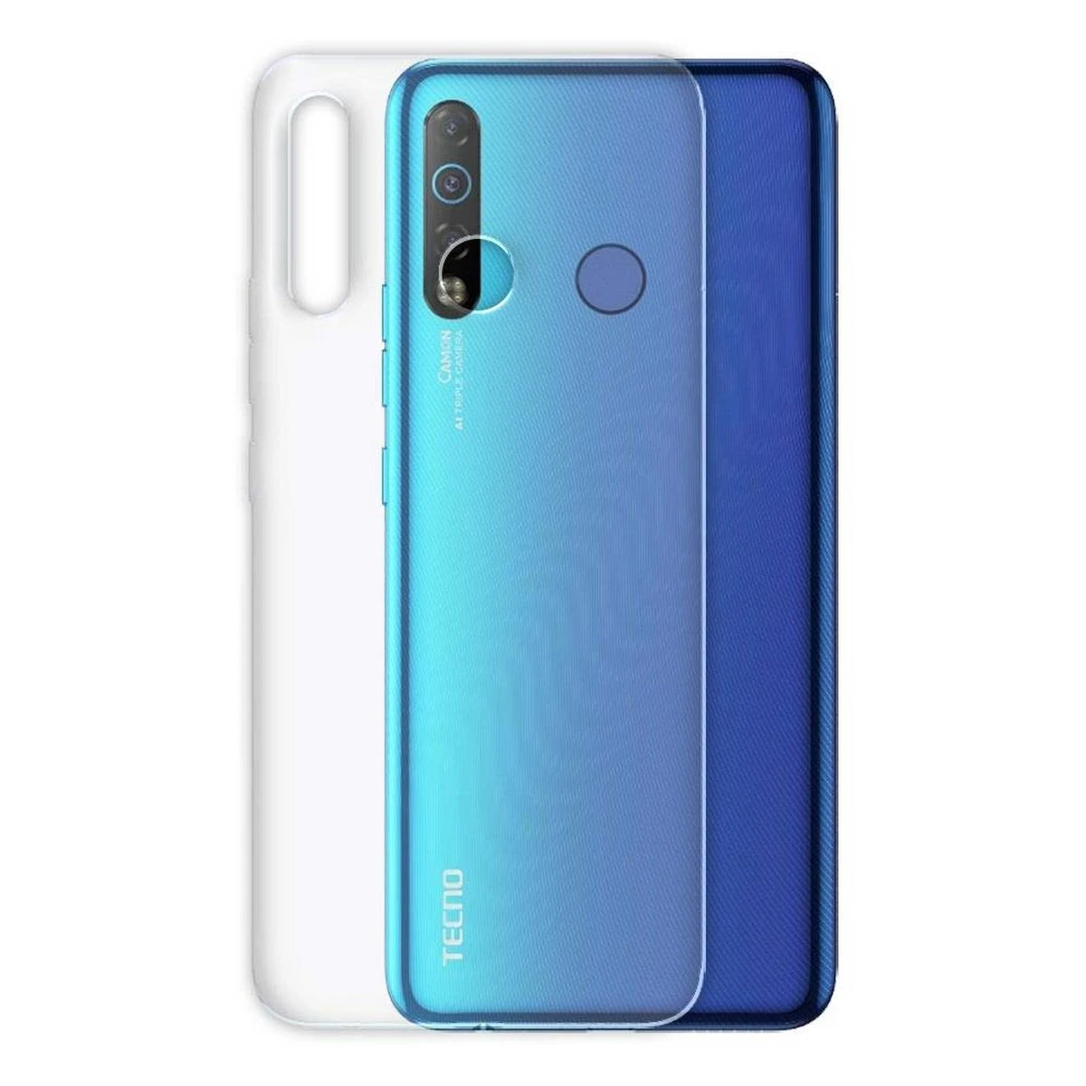 Tecno Camon 12 Air Back Cover Transparent Soft Silicone Crystal Clear Case For Tecno Camon 12 Air price in Pakistan