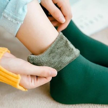 Pack Of 2 Pairs Best Quality Ladies Woolen Socks Unisex Winter Socks For Men And Women Warm Socks Thermal Wool Cashmere Socks WINTER SOCKS WOMEN price in Pakistan
