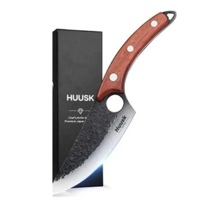Original Brand Huusk Stainless Steel Kitchen Knife for Meat Bone Fish Fruit Vegetable Knife Outdoor Hunnting Cleaver price in Pakistan