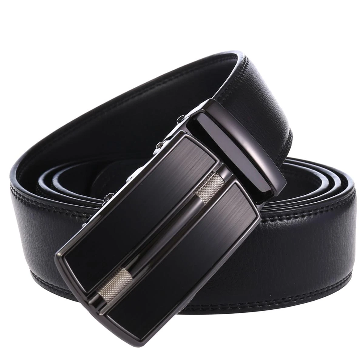 Men’s Leather Automatic Buckle Belt Reversible Strape For Men Waist(110-130cm) price in Pakistan
