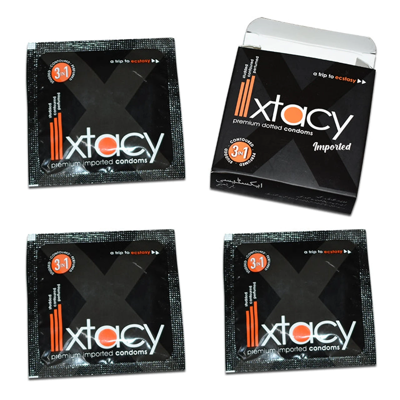 Xtacy Premium 3in1 Condoms – 18 Pieces (6 x 3) price in Pakistan