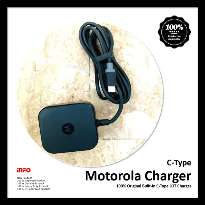 Motorola Charger Built-in Cable for C-Type Devices – Charger is a device price in Pakistan