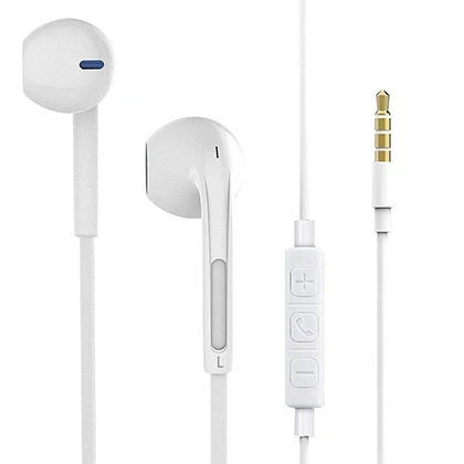 Earphone Handfree Handsfree for Samsung Galaxy and other Smartphones with Mic and Jack (White) price in Pakistan