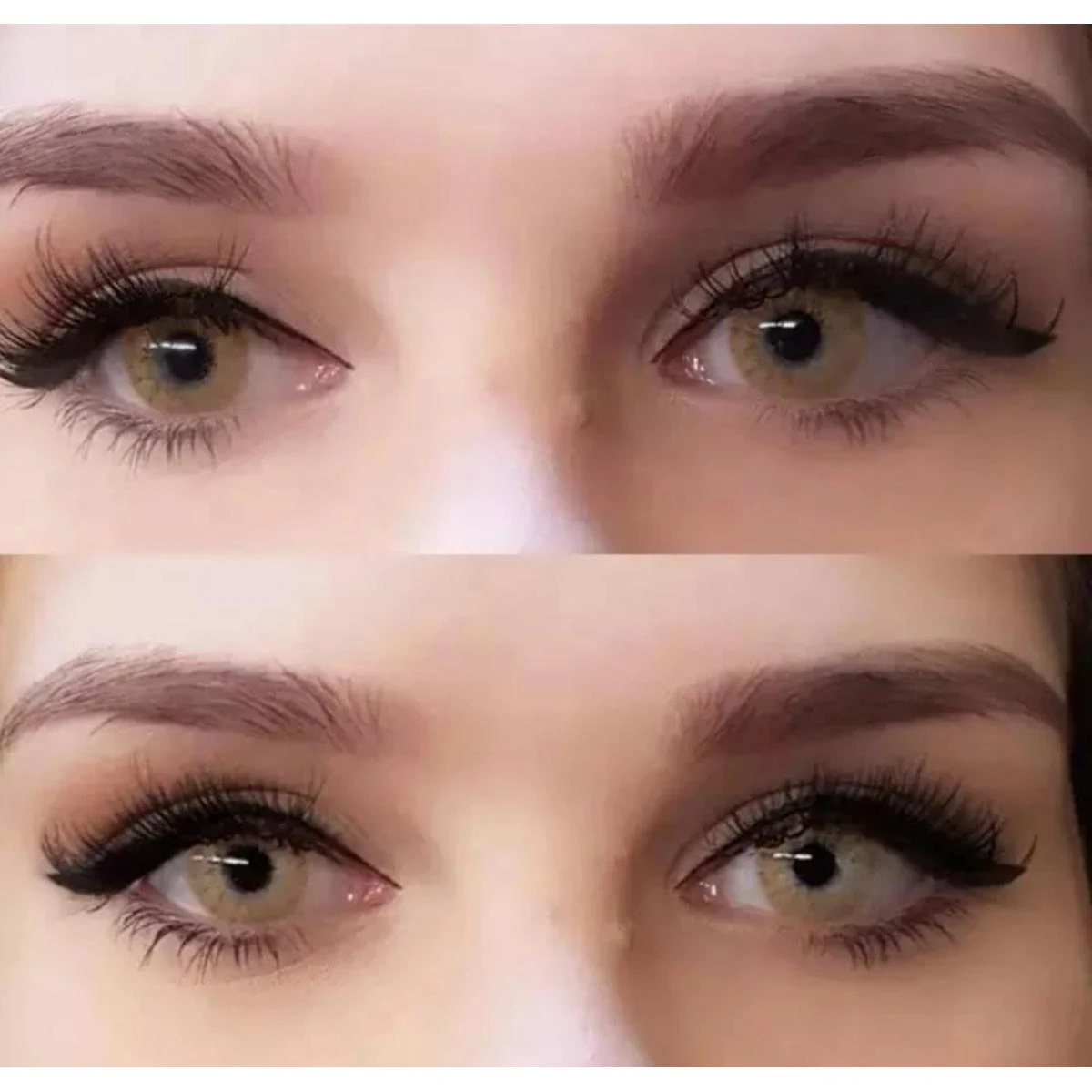 Pair of brown contact lens with free kit and water best quality price in Pakistan