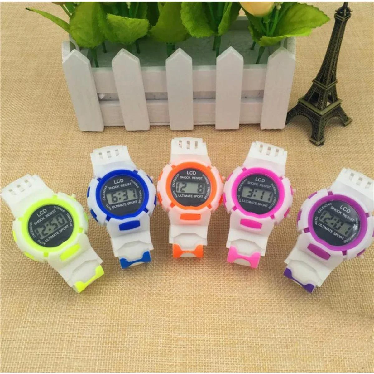 Pack of 2 /Buy 1 get 1 Free New Fashion Bracelet Watch Colorful Children Watches Kids For Girls Boys Sports Electronic Wristwatch price in Pakistan