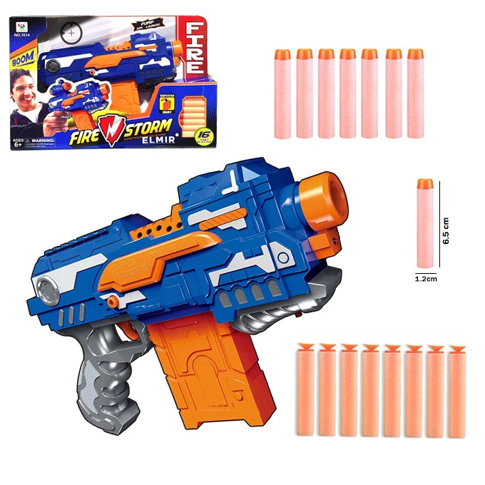 Fire Storm – 16 Soft Dart Blaster Nerf Clip Shooter – Battery Operated price in Pakistan