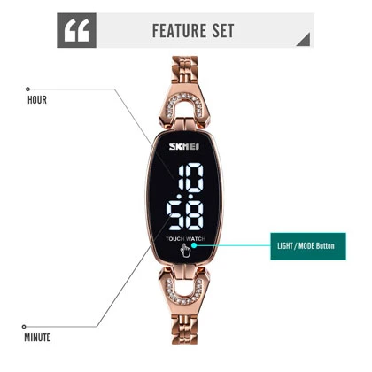 SKMEI Sports Fashion Waterproof Digital Watch For Women 1588 price in Pakistan