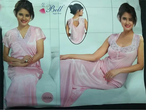 2 Pcs Sexy Silk Nighty Set For Girls – 2213 price in Pakistan