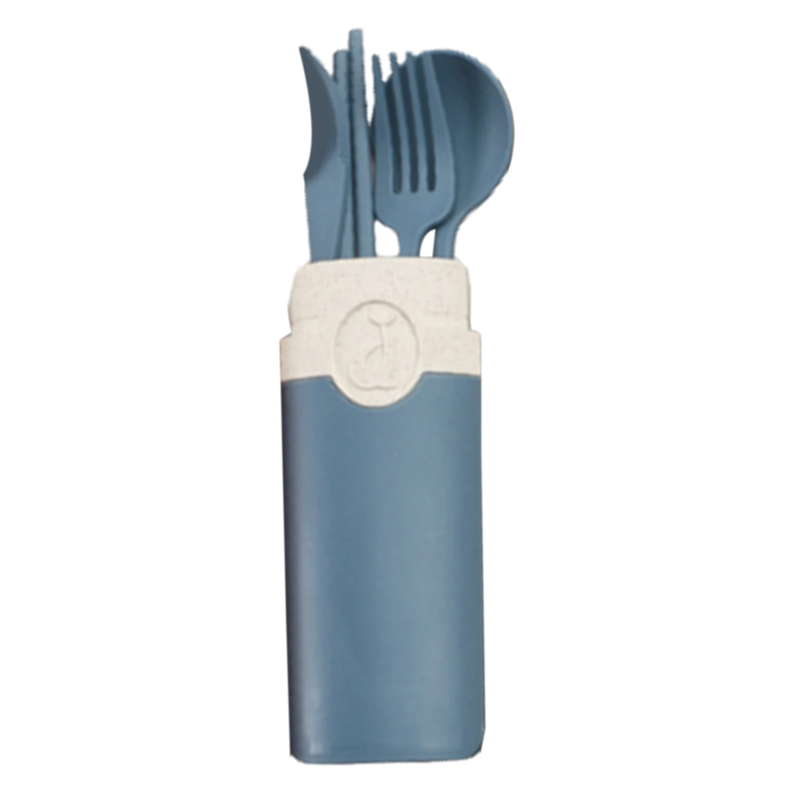 Helloworld 1 Set Cutlery Chopsticks Food Grade Dust-proof Wheat Straw Outdoor Students Dinnerware Set for Home price in Pakistan