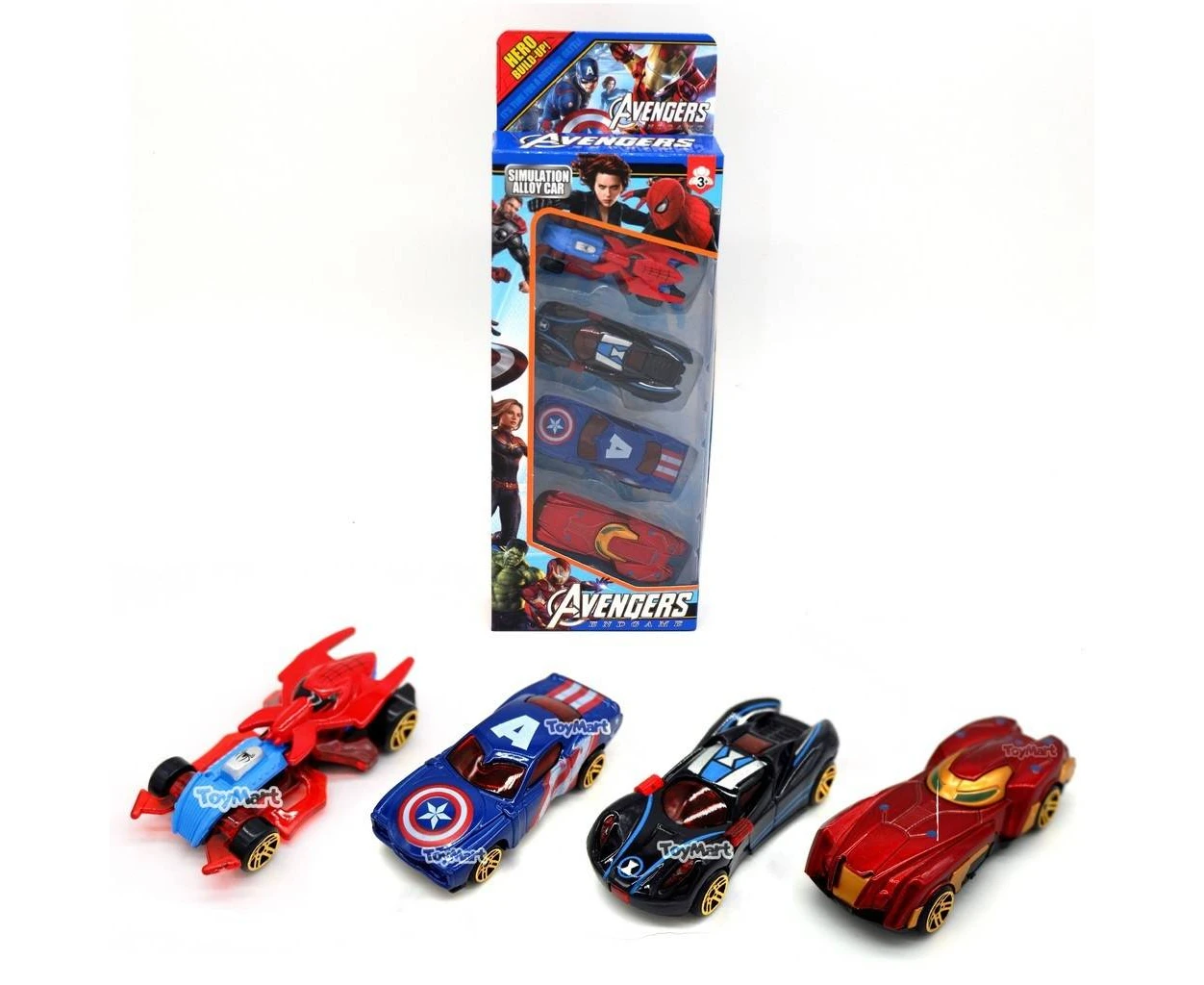 4 Pcs Set – Alloy Metal Diecast Avengers Cars Toys for kids price in Pakistan