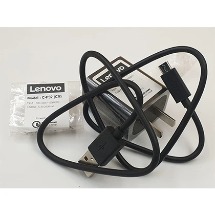 Lenovo Mobile Charger Adapter – Micro USB Data Cable (70Cm) – 2A Adapter Output ( 2 Amp ) – Fast Andriod Charger – 15W Wall Charger – Model C-P32 & R2.0 – Black price in Pakistan