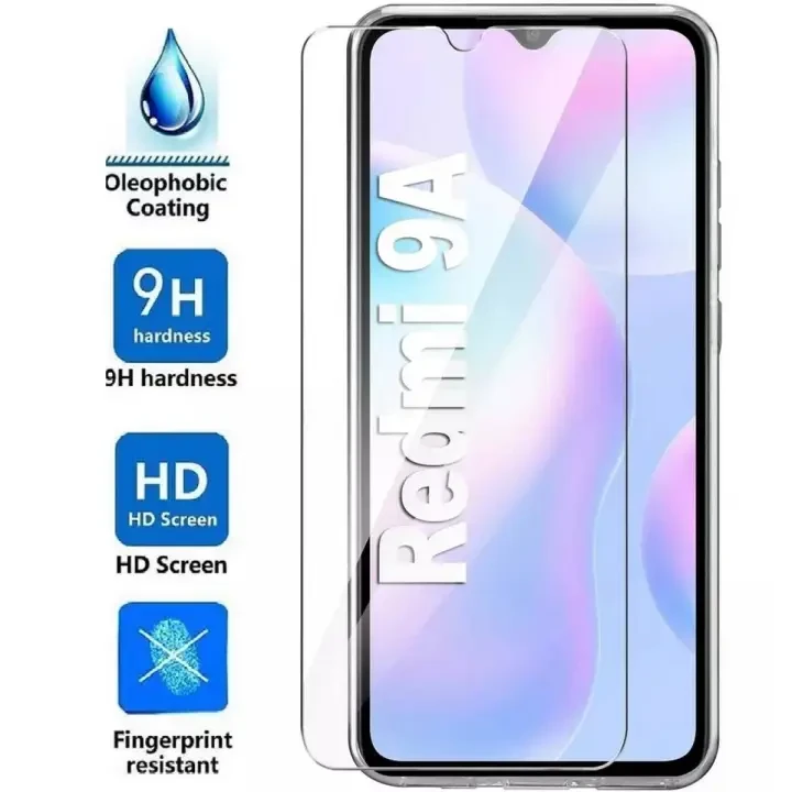 Redmi 9a – Polish 2.5D Tempered Glass Screen Protector- Premium Quality- With cleaning wipes price in Pakistan