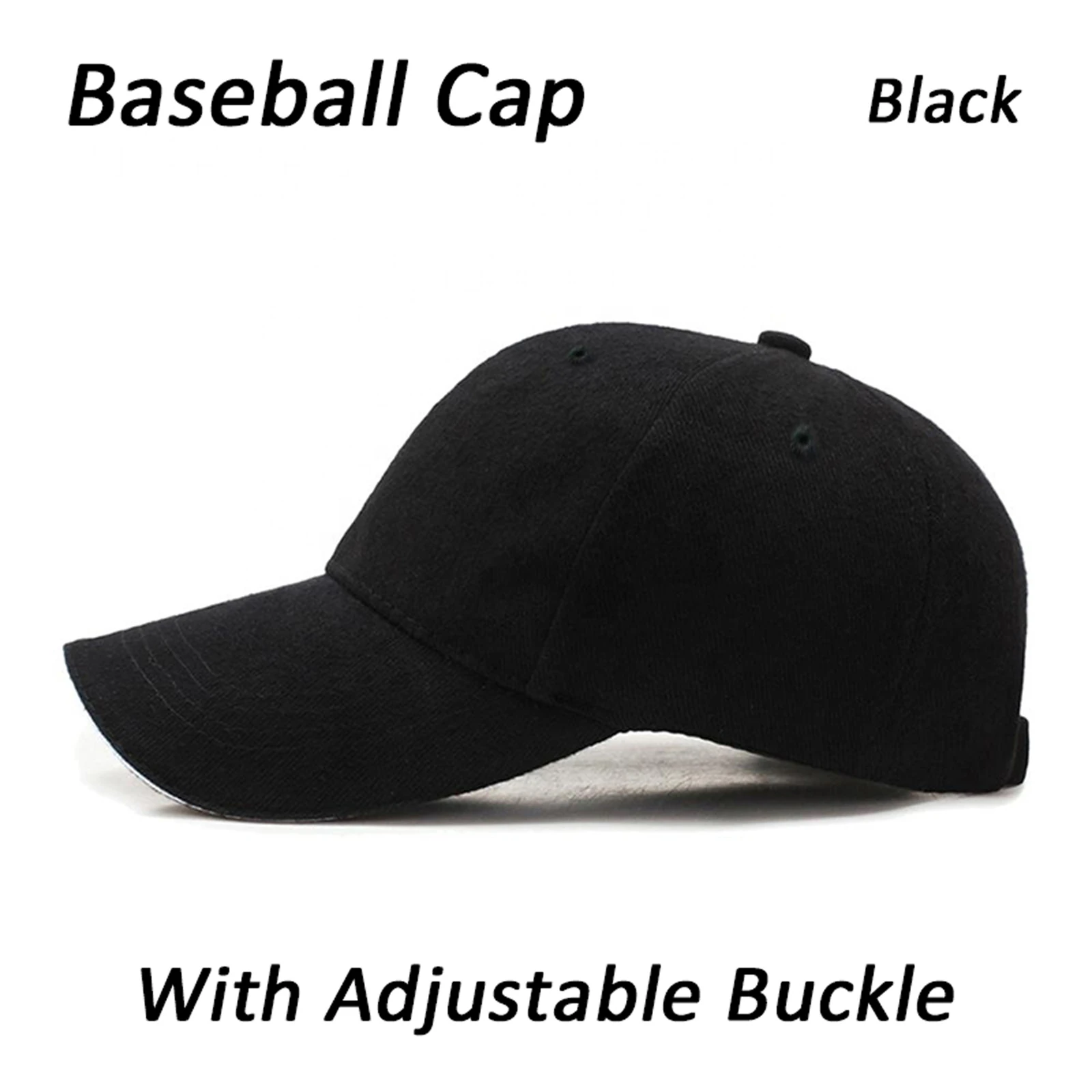 Imported Best Quality Plain Sun Hats for Men Visor Caps for Baseball and Casual Outdoor Cap with Adjustable Buckle in Black and Blue price in Pakistan