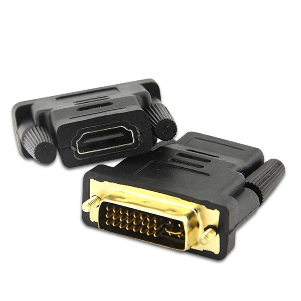DVI 24+5 to HDMI adapter DVI-I Dual Link (24+5 pin) Male to HDMI Standard Female Adapter for HDTV LCD DVD price in Pakistan