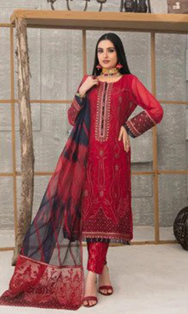 Saraab – 3PC Lawn Heavy Embroidered Shirt With Dupatta price in Pakistan