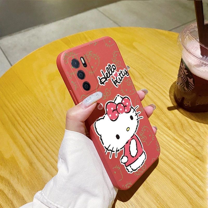 OPPO A16 Cute cartoon kity cat mirror rotating bracket mobile phone case lens price in Pakistan
