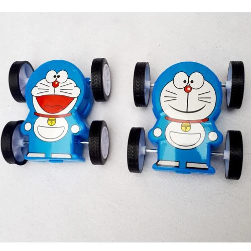 Mini Doraemon Friction Powered Car Toy Pack of 2 for Kids and Boy-2 Side Vehicle Toy price in Pakistan