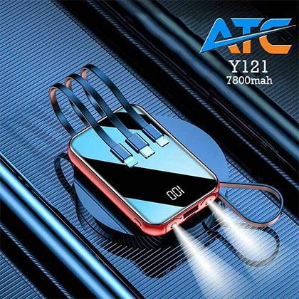 ATC Y121 7800mah Power Bank  Pocket Size Power Bank price in Pakistan