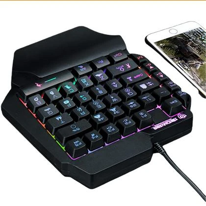 CLAIR F6 ARCHER New One-handed RGB Gaming Key Pad with 39keys Equipped with two macro buttons Usb Wired Keyboard price in Pakistan