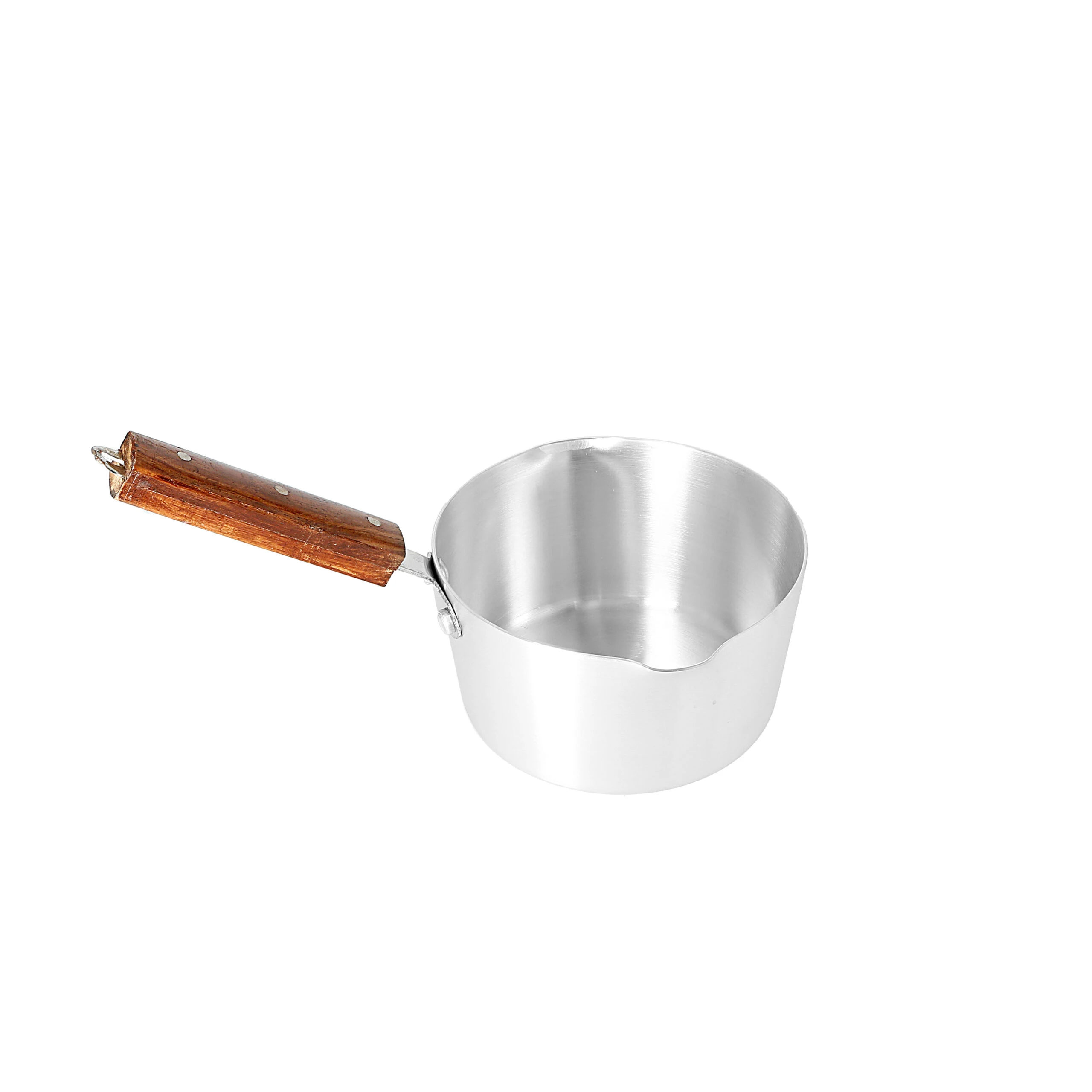 Milk Pan – Sauce Pan – Aluminium Silver – With Wood Handle Grip price in Pakistan