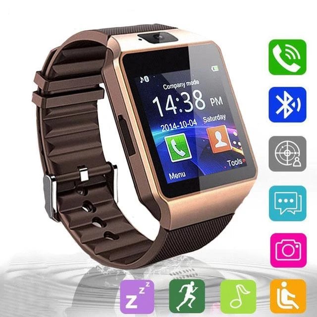 Smart Watch Digital Men Watch For Apple iPhone Samsung Android Mobile Phone Bluetooth SIM TF Card Camera price in Pakistan