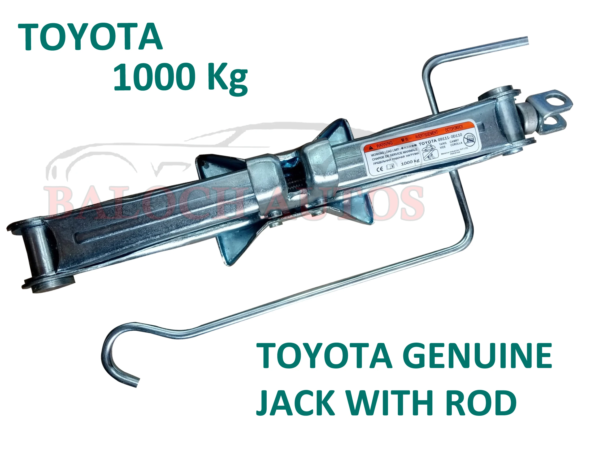 Genuine Toyota Jack with Rod – 1000 kg (Brand New) price in Pakistan