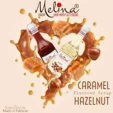 Melina – COMBO Caramel & Hazelnut Flavored Syrup- 750ml price in Pakistan