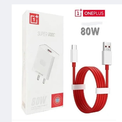 Oneplus 100% Orignel Charger 80W Super Vooc Adapter + Type c cable price in Pakistan