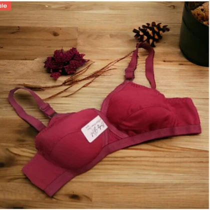 Cross Stitch Lightly Padded Foam Bra for Women Girls Soft comfortable wire free daily use bra Red – 3270 price in Pakistan