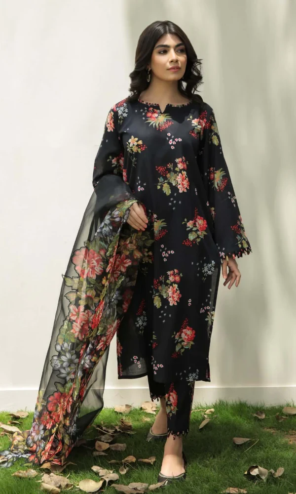 Baroque – 3PC Lawn Printed Shirt With Printed Dupatta price in Pakistan