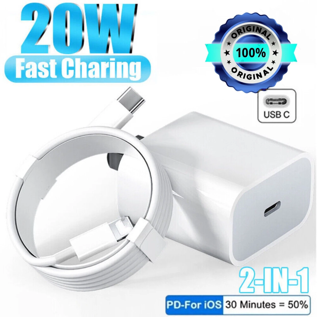 Iphone 100% Original SHU  Adaptor For Fast Charging price in Pakistan