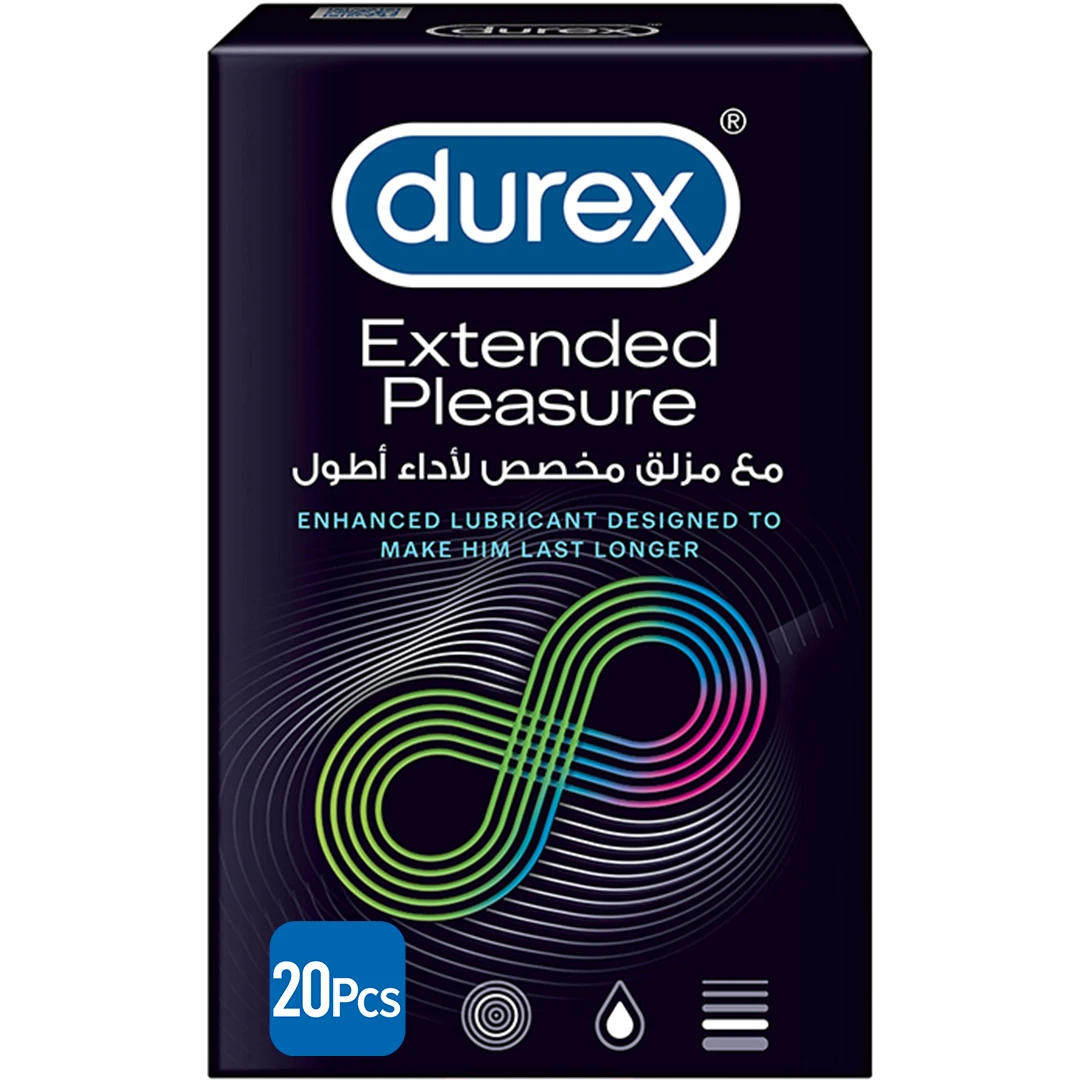 Durex Condoms Extended Pleasure Longer Lasting Timing Extra Time Condoms 20s price in Pakistan