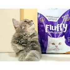 FLUFFY CAT FOOD FOR ALL STAGES SHINY HAIR 1.2KG price in Pakistan