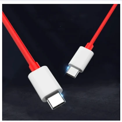 65W Warp Charger For OnePlus 9 Pro 9R 8T 6A 1M USB-C to USB-C DashWarp Charging Adapter For One Plus 8 Pro Nord 7T Pro 7 6 5 price in Pakistan