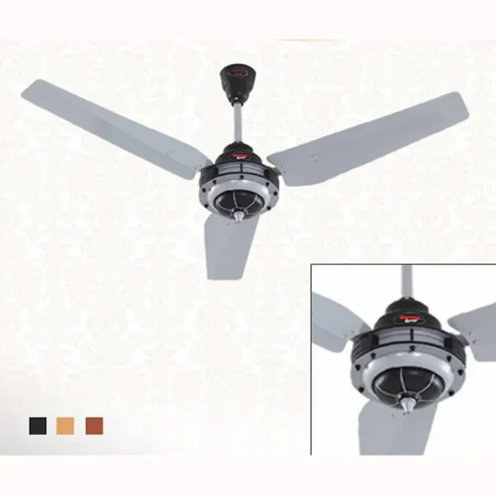 Royal Fan Ceiling 56 040 Model Silver Black pure Copper Wire price in Pakistan