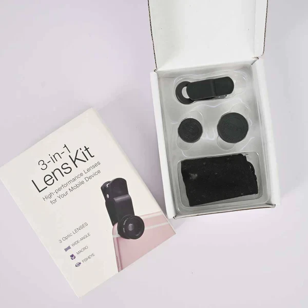 3 IN 1 CELL PHONE CAMERA LENS KIT WITH FISH EYE LENS price in Pakistan