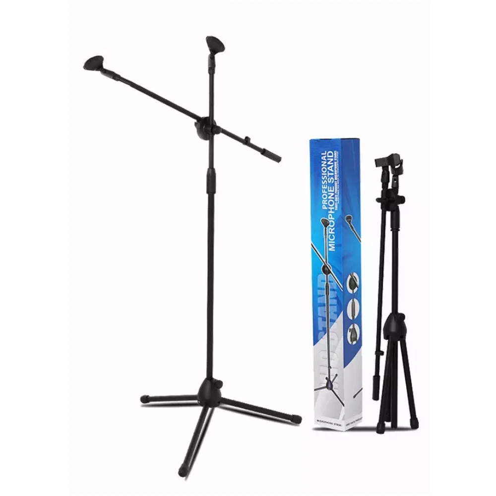 Adjustable Studio Microphone Stand – Tripod Microphone Stand – Fully Adjustable Black Mic Stand & Holder – Maximum Stability Safe Knob price in Pakistan