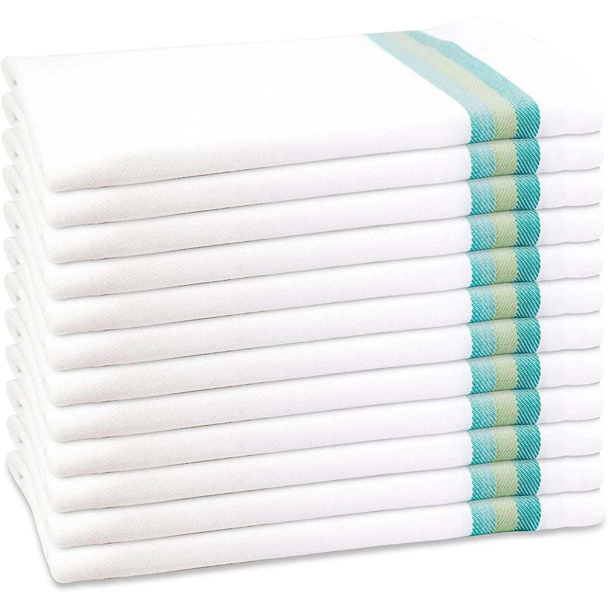 Set of 6 LARGE ,Tea Towels, Soft and Absorbent – Lint Free, Kitchen Dish Towels 50×70 cm. 100% Cotton ,Fade Resistant and Quick Dry price in Pakistan