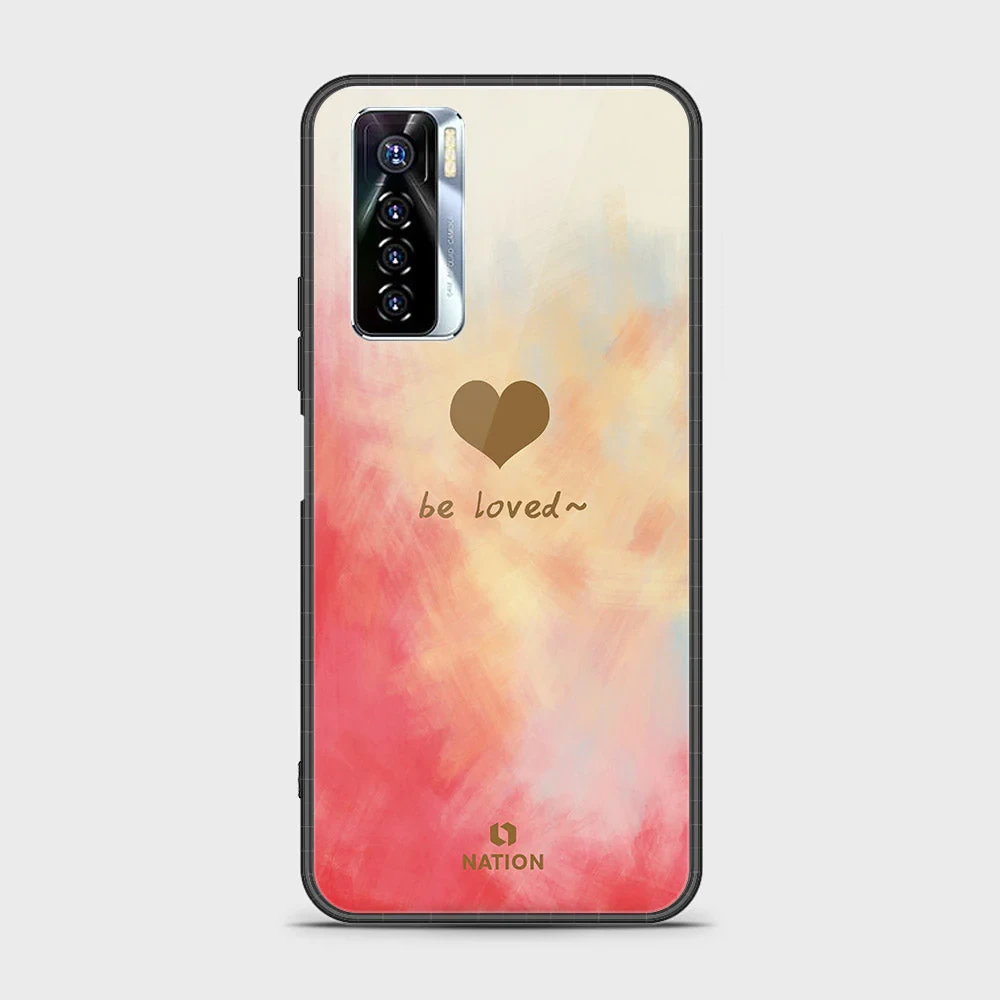 Tecno Camon 17 Cover – Onation Heart Series – HQ Ultra Shine Premium Infinity Glass Soft Silicon Borders Case price in Pakistan