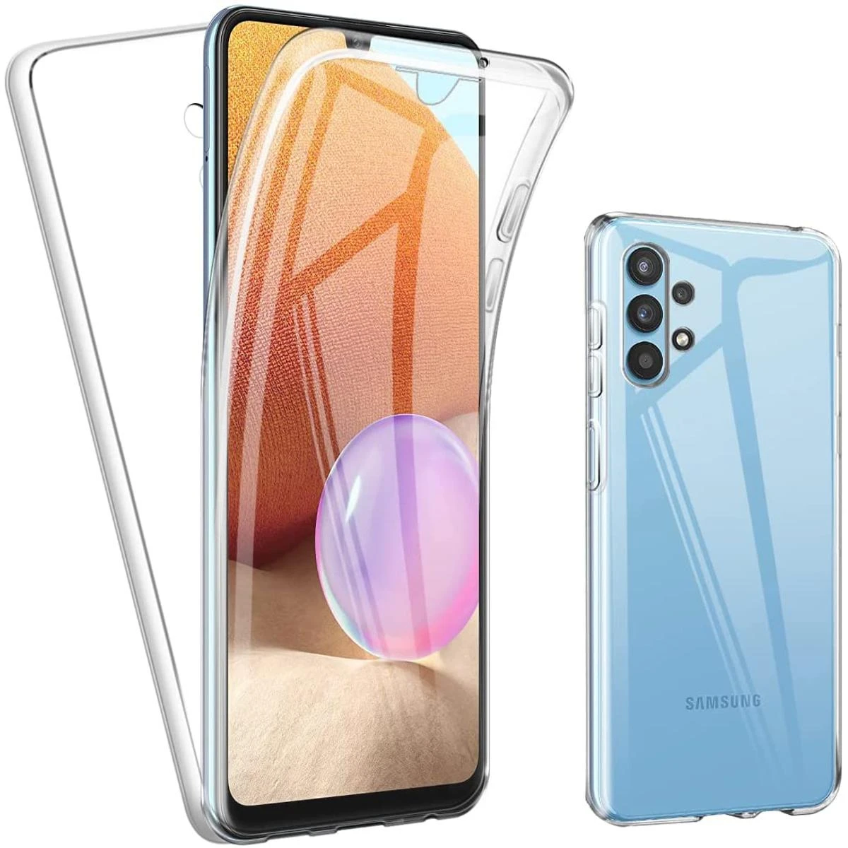 Samsung Galaxy A32 Soft Shock Proof Jelly Back Cover Transparent price in Pakistan