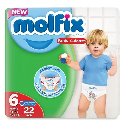 Molfix Diape rPants Twin Pack Size6, Extra Large, 15+ Kg-22 Pcs price in Pakistan