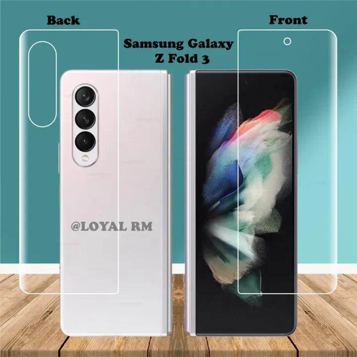 Samsung Galaxy Z Fold 3 Front And Back Hydrogel film Jelly Protector price in Pakistan