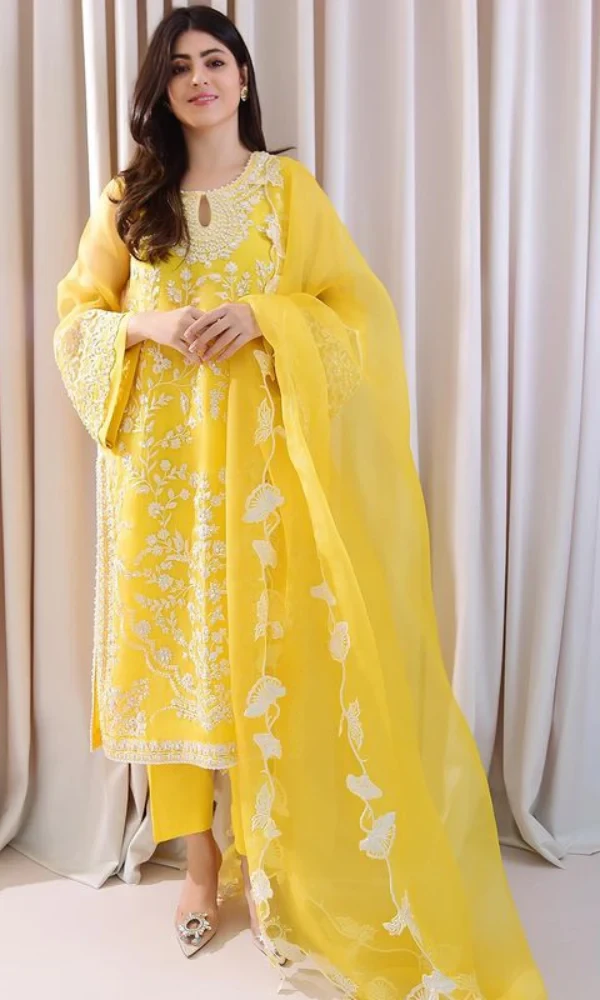 Cross Stich – 3PC Lawn Embroidered Shirt With Organza Embroidered Dupatta price in Pakistan