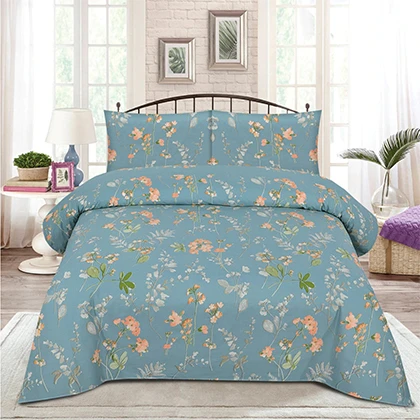 Pure Cotton Sating Export Quality King Size Bedsheet -BFHA737 (B) price in Pakistan