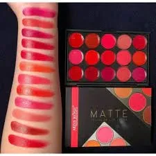 Miss Rose 15 Color Lipstick Matte Lip Cream Palette price in Pakistan