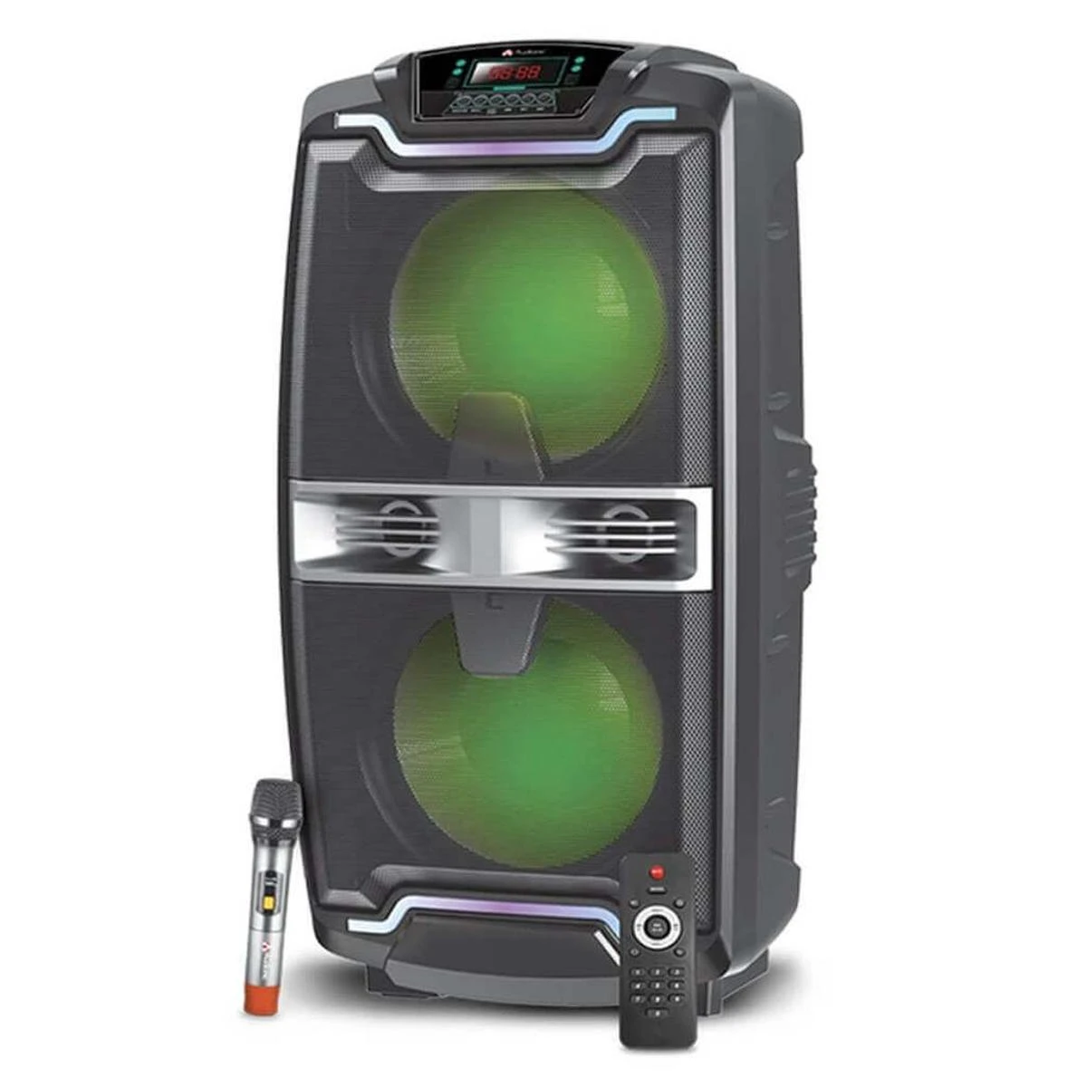 Audionic MH-8×8 Portable Speaker,Digital Display,Built-in FM Radio,SD Card Supported,Wireless HD Mic price in Pakistan