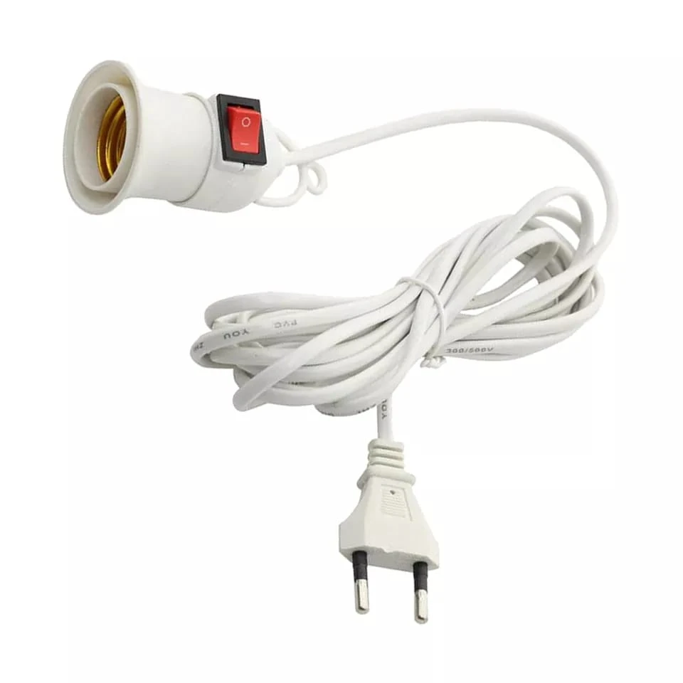 E27 Hanging Indoor Plants Light Holder Garden Lampholder With Cable EU Plug 3M Length price in Pakistan