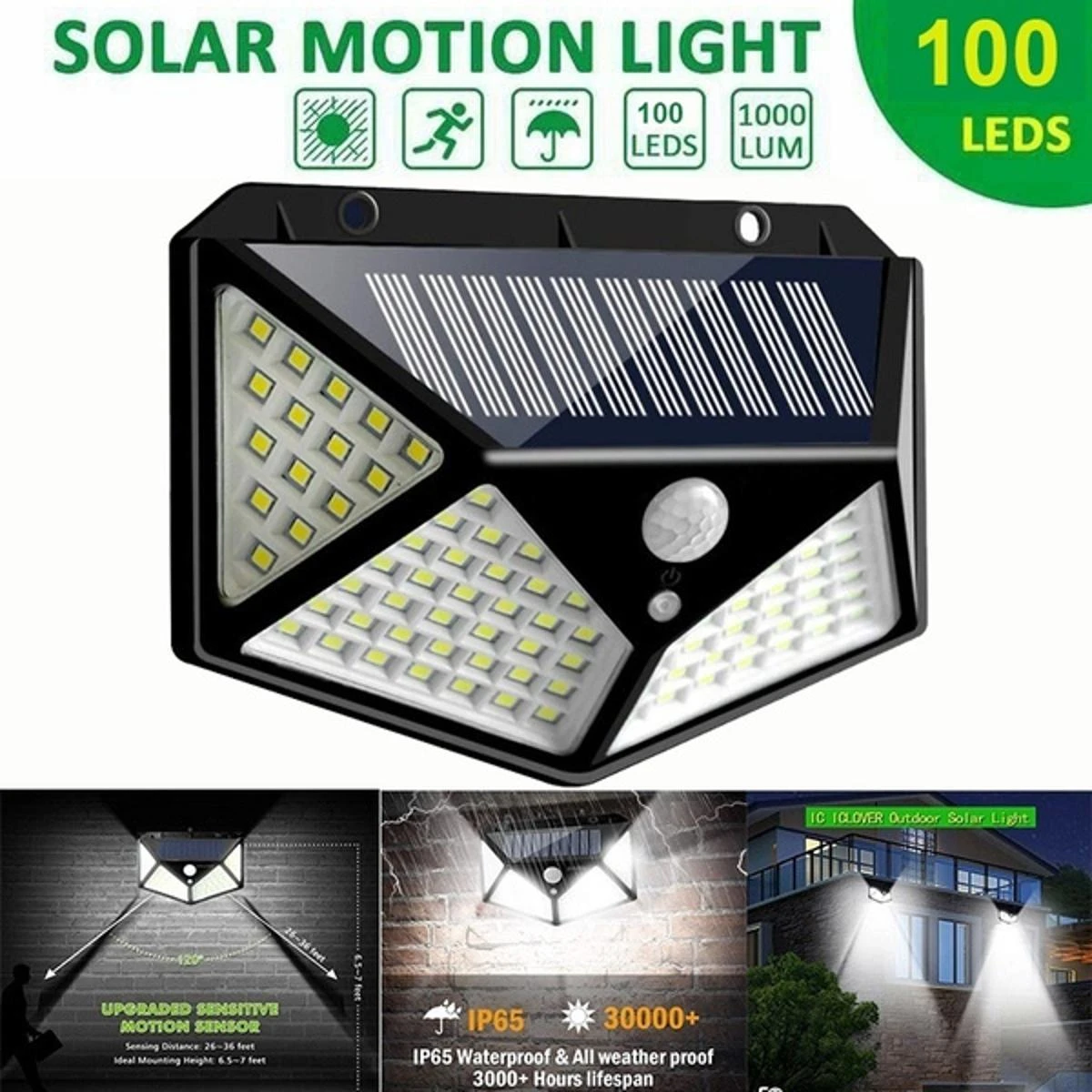 The best quality of 114 LED 4 Surface Solar Light 3 Modes 120 price in Pakistan